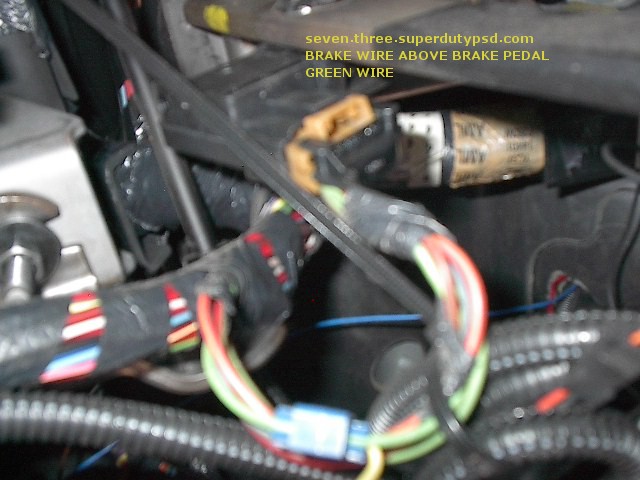 brake light wire location