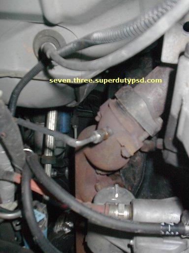egt thermocouple, probe installed on exhaust manifold