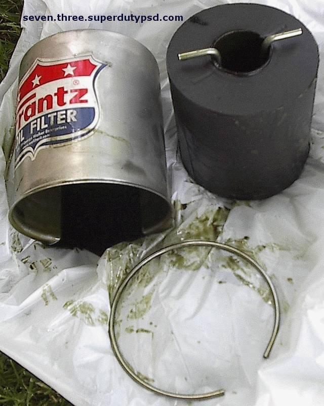 Frantz Oil Filter Used Element