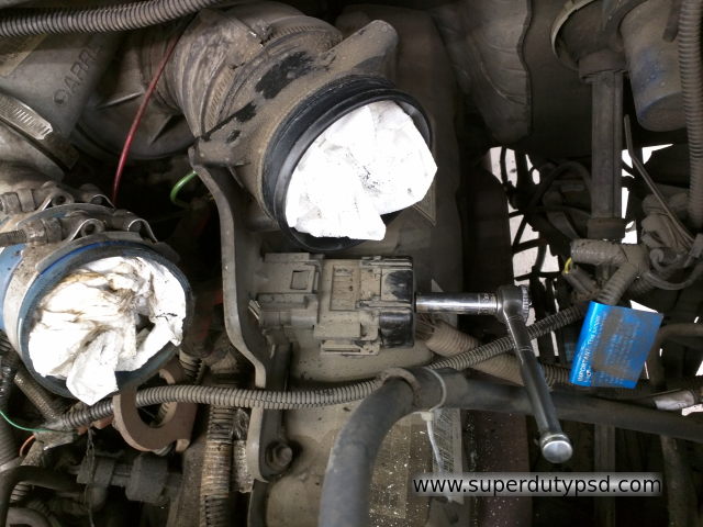 electrical plug above drivers side valve cover